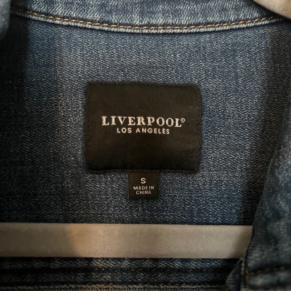 Liverpool Los Angeles Women’s Denim Shirt Jacket Size Small - Picture 4 of 6